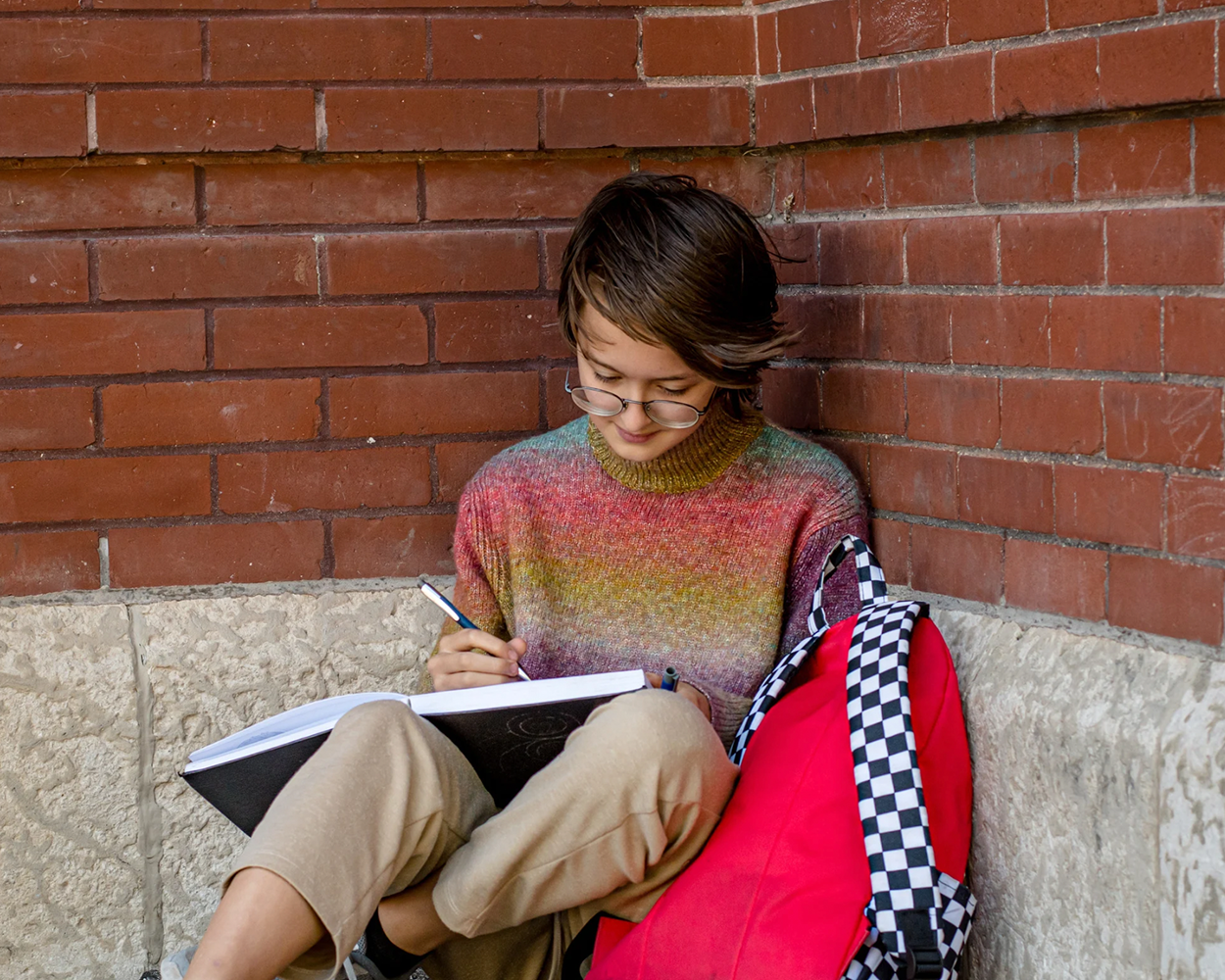 Lesbian Woman Quiet Time with a Journal